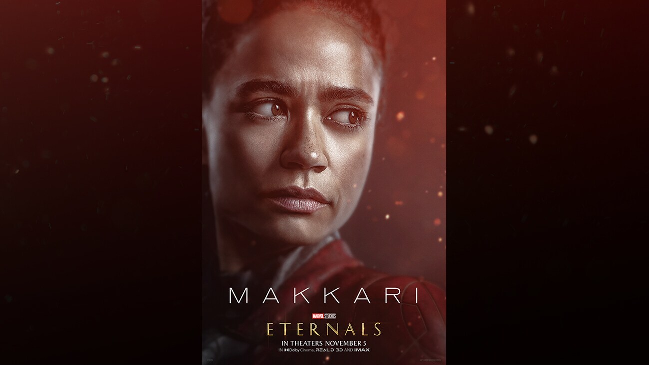 Lauren Ridloff (actor Lauren Ridloff) | Marvel Studios | Eternals | In theaters November 5 | In Dolby Cinema, REAL D 3D and IMAX | movie poster