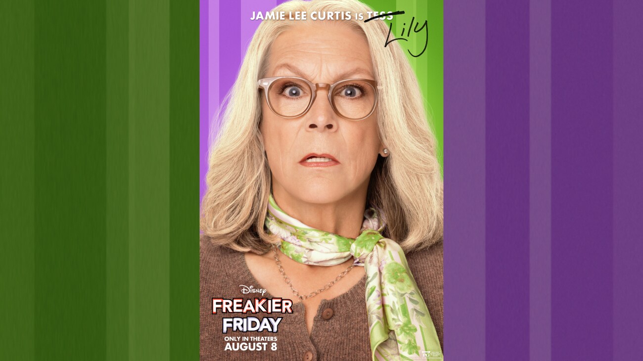 Jamie Lee Curtis is Tess/Lily | Disney | Freakier Friday | Only in theaters August 8