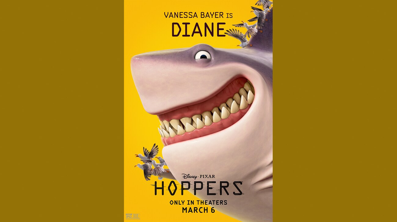 Vanessa Bayer is Diane | Disney•Pixar | Hoppers | Only in theaters March 6 | Rated PG | movie post