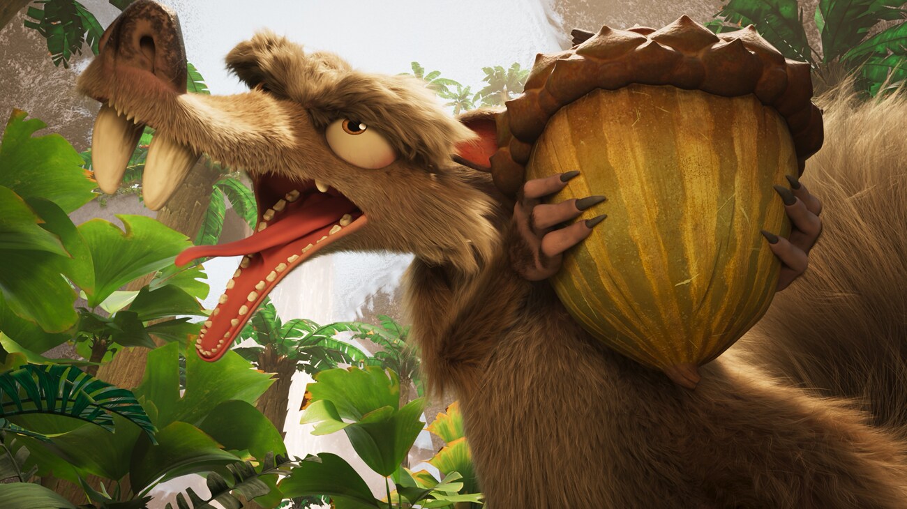 Meet the jurassic sized new addition in Ice Age: Boiling Point, coming only to theaters February 5, 2027! 🧊🔥 #D23