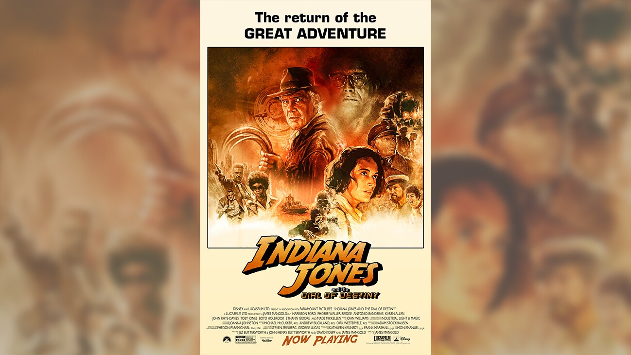 The return of the great adventure | Indiana Jones and the Dial of Destiny | Now playing | movie poster