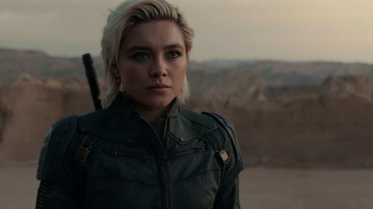 Yelena Belova (Florence Pugh) in Marvel Studios' THUNDERBOLTS*. Photo courtesy of Marvel Studios. © 2025 MARVEL.