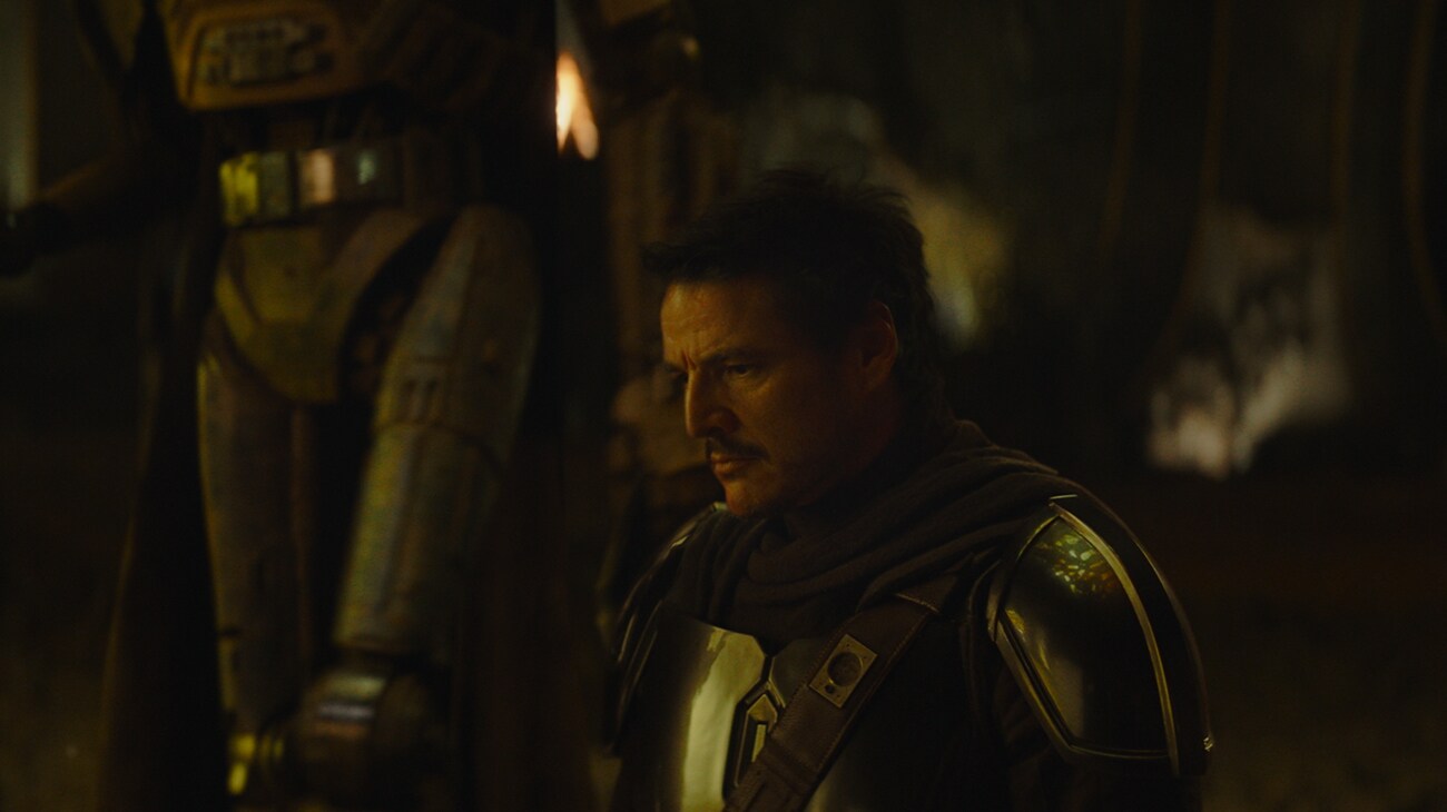 The Mandalorian (Pedro Pascal) in Lucasfilm's THE MANDALORIAN AND GROGU. Photo courtesy of Lucasfilm. © 2026 Lucasfilm Ltd™. All Rights Reserved.