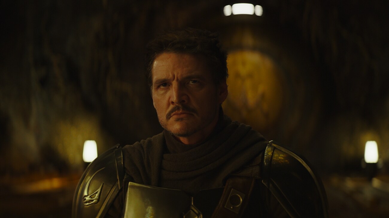 The Mandalorian (Pedro Pascal) in Lucasfilm's THE MANDALORIAN AND GROGU. Photo courtesy of Lucasfilm. © 2026 Lucasfilm Ltd™. All Rights Reserved.