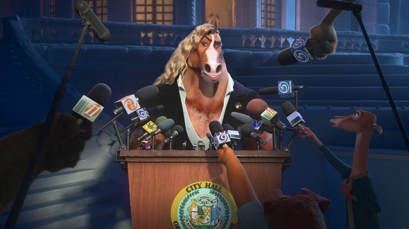 Mayor Winddancer (voiced by Patrick Warburton) in Walt Disney Animation Studios' "Zootopia 2." From the Oscar®-winning team of Disney Animation chief creative officer Jared Bush and Byron Howard (directors) and Yvett Merino (producer), “Zootopia 2” opens in theaters Nov. 26. © 2025 Disney Enterprises, Inc. All Rights Reserved.