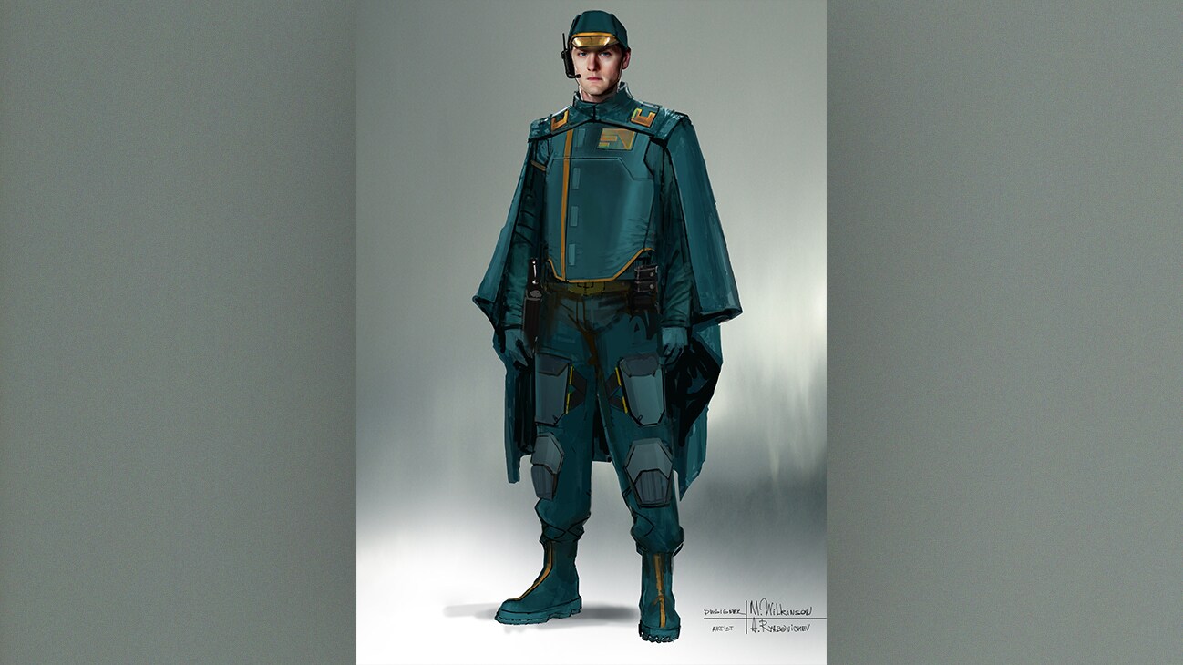 Concept art image of Syril Karn from the Disney+ Original series, Andor.