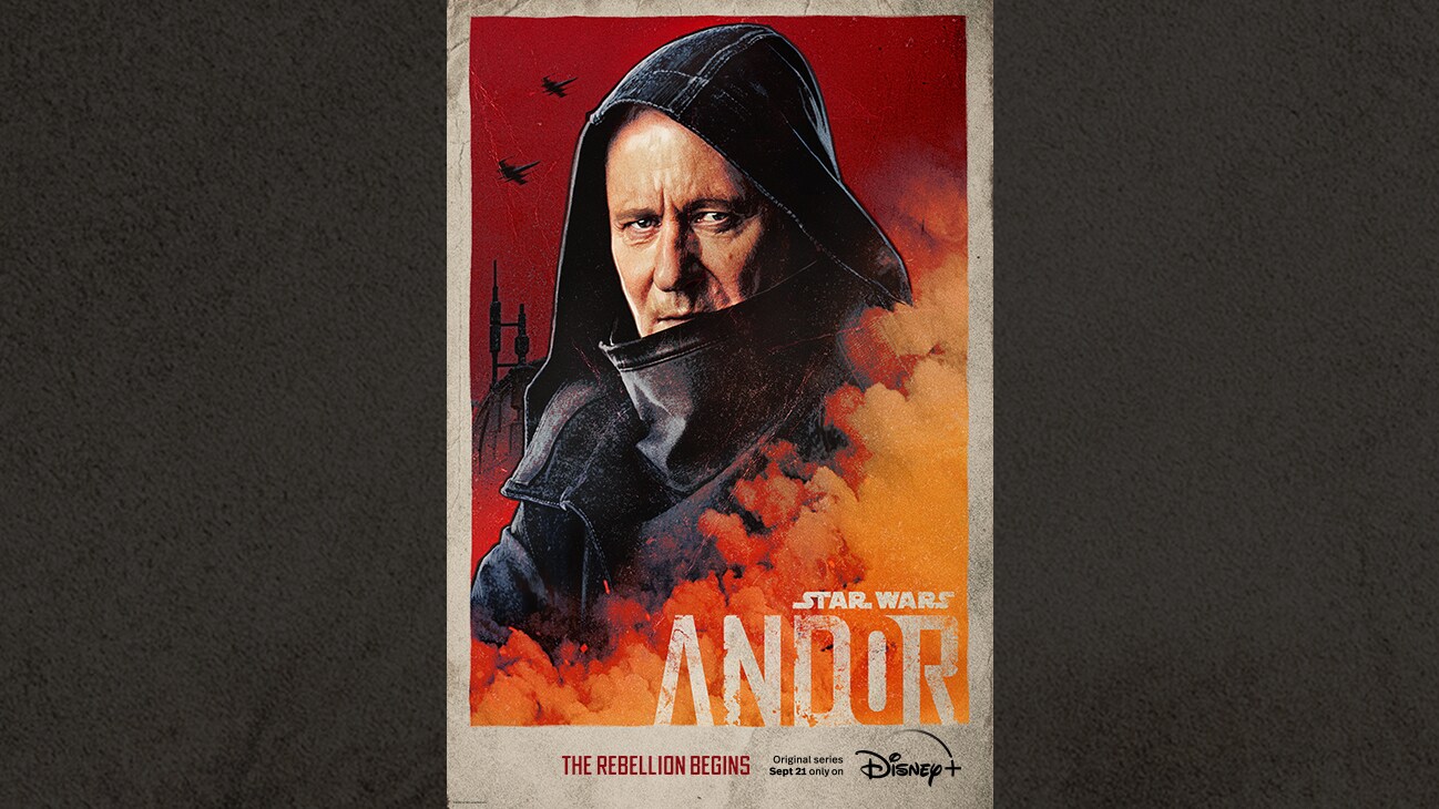 Image of Luthen | Star Wars: Andor | The Rebellion begins | Original series Sept. 21 only on Disney+ | movie poster
