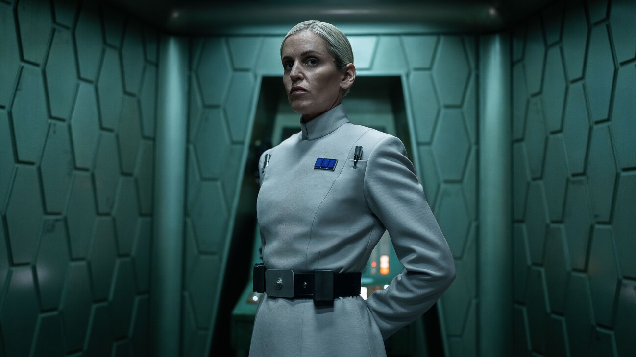 Deedra Meero (Denise Gough) in Lucasfilm's ANDOR Season 2, exclusively on Disney+. ©2024 Lucasfilm Ltd. & TM. All Rights Reserved.