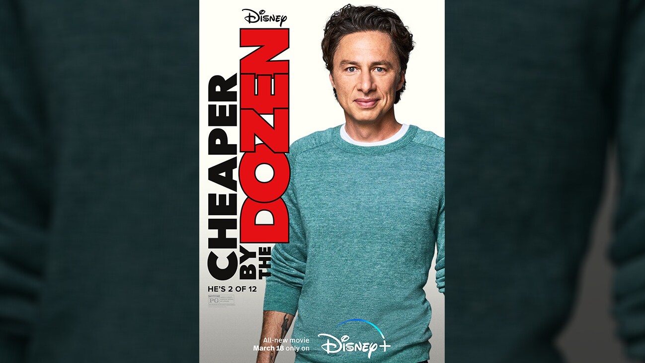 He's 2 of 12 | Disney | Cheaper by the Dozen | All-new movie March 18 only on Disney+ | movie poster