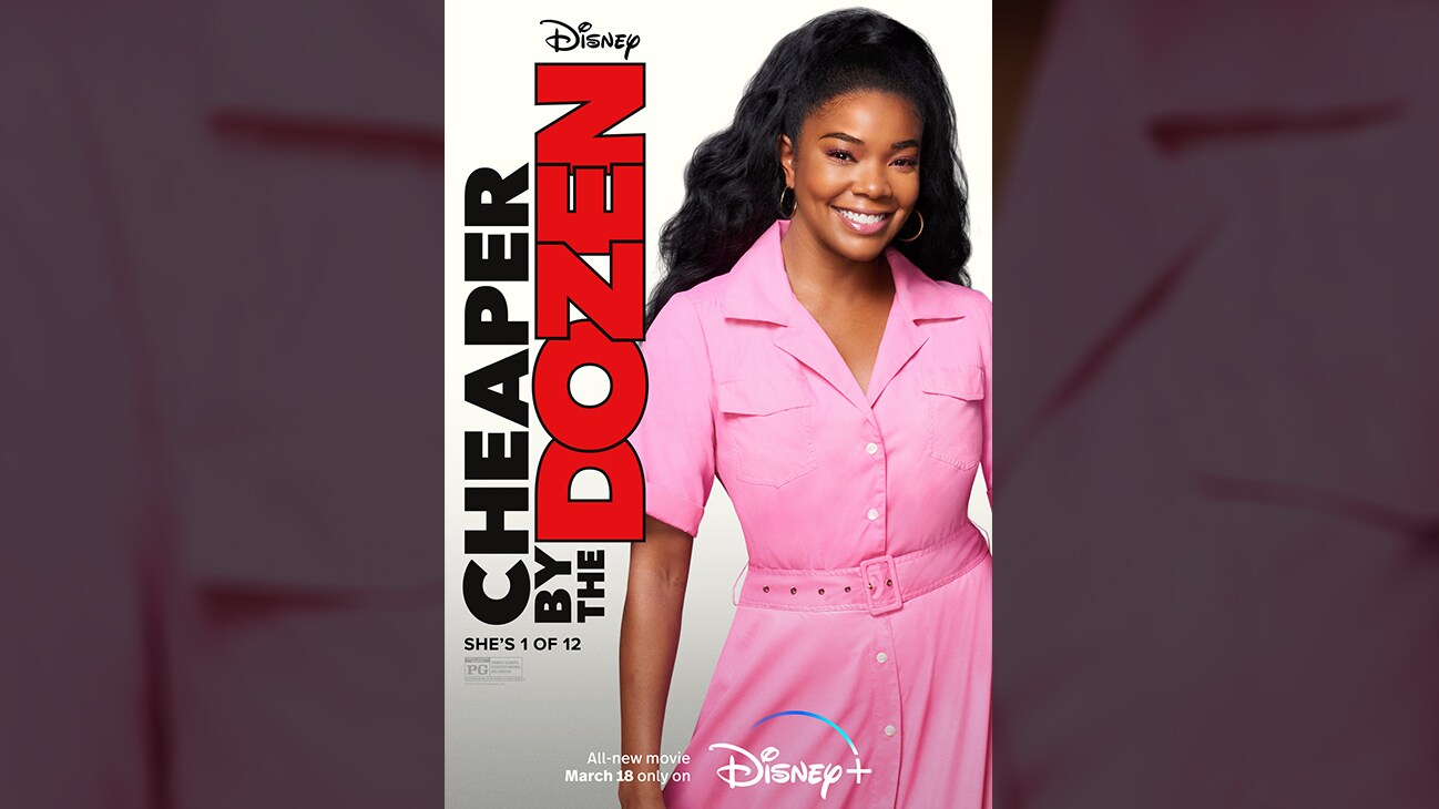 She's 1 of 12 | Disney | Cheaper by the Dozen | All-new movie March 18 only on Disney+ | movie poster