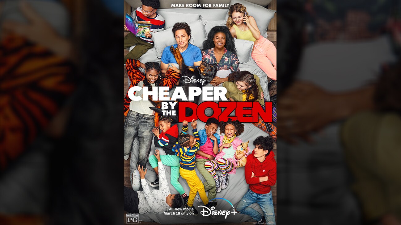 Make room for family | Disney | Cheaper by the Dozen | All-new movie March 18 only on Disney+