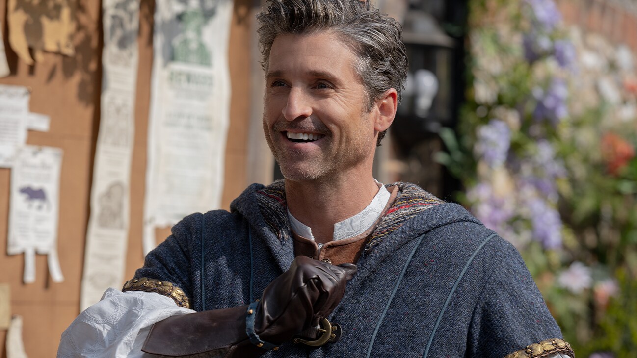 Patrick Dempsey as Robert Philip in Disney's live-action DISENCHANTED, exclusively on Disney+. Photo by Alex Bailey. © 2022 Disney Enterprises, Inc. All Rights Reserved.