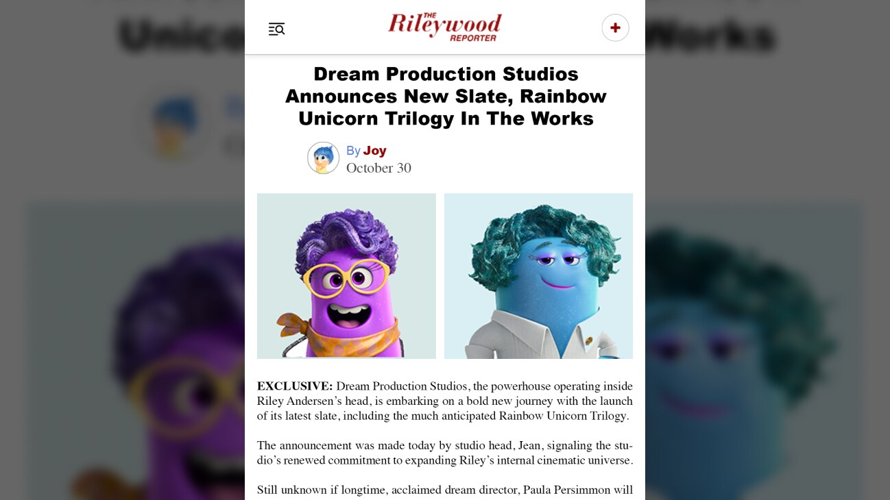 The Rileywood Reporter | Dream Production Studios Announces New Slate, Rainbow Unicorn Trilogy In The Works