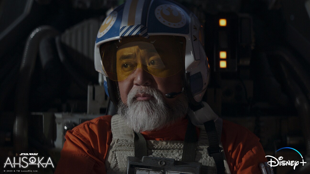 Captain Carson Teva (Paul Sun-Hyung Lee) in Lucasfilm's STAR WARS: AHSOKA, exclusively on Disney+. ©2023 Lucasfilm Ltd. & TM. All Rights Reserved.