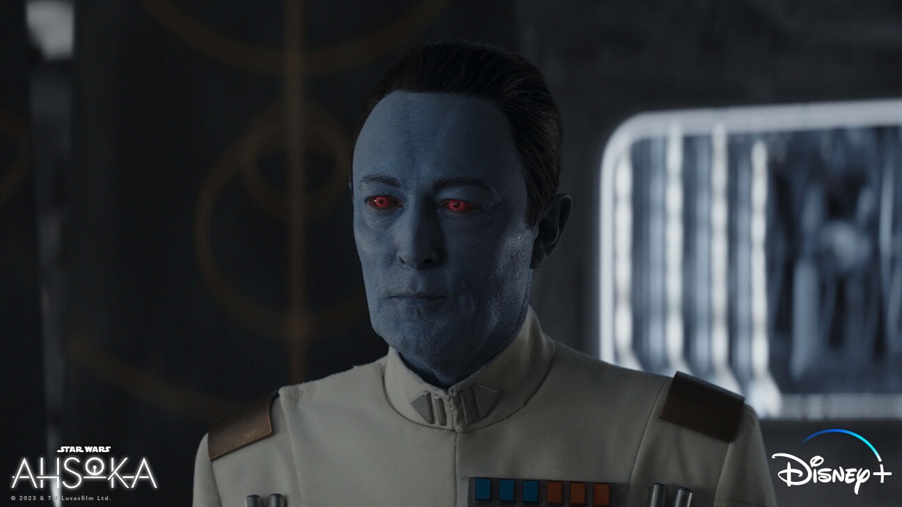 Grand Admiral Thrawn (Lars Mikkelsen) in Lucasfilm's STAR WARS: AHSOKA, exclusively on Disney+. ©2023 Lucasfilm Ltd. & TM. All Rights Reserved.