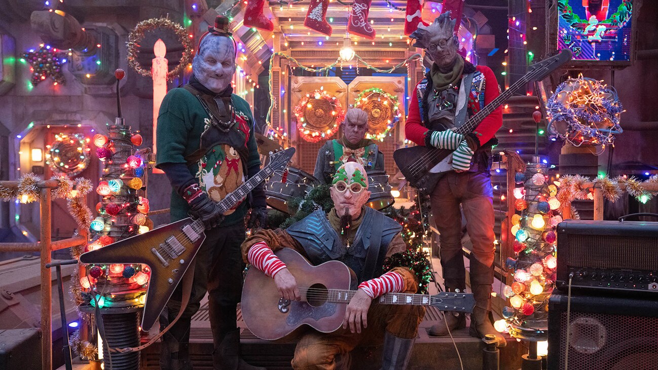 The Old 97’s in Marvel Studios' The Guardians of the Galaxy Holiday Special, exclusively on Disney+. Photo by Jessica Miglio. © 2022 MARVEL.