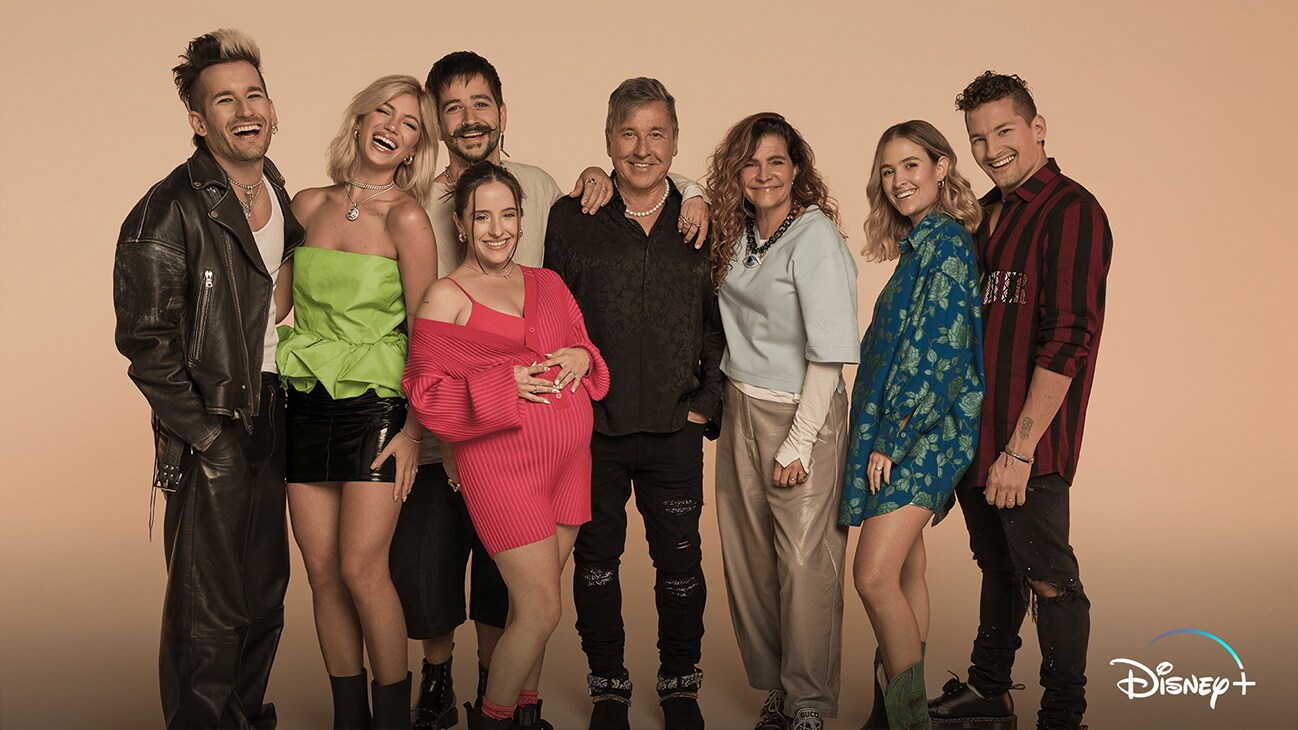 Image of The Montaner family from the Disney+ Original series "The Montaners".