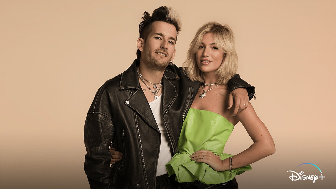 Image of Ricky and Stef from the Disney+ Original series "The Montaners".