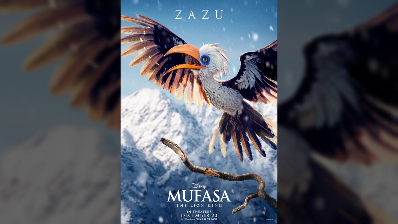 Zazu | Disney | Mufasa: The Lion King | In theaters December 20 | movie poster