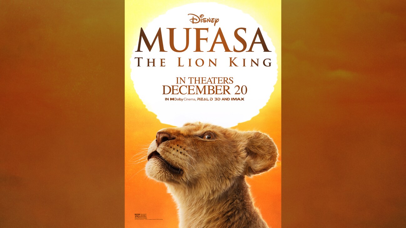 Young Mufasa in Disney’s MUFASA: THE LION KING In Theaters Dec 20 In Dolby Cinema, REAL 3D and IMAX. Rated PG.