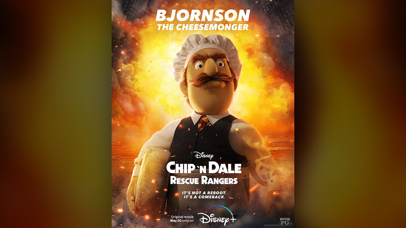 Bjornson The Cheesemonger | Disney | Chip 'n Dale: Rescue Rangers | It's not a reboot. It's a comeback. | Original movie May 20 only on Disney+