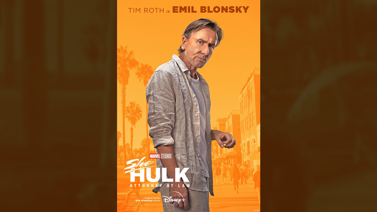 Tim Roth is Emil Blonsky | Marvel Studios | She-Hulk: Attorney At Law | Original series Now streaming only on Disney+ | poster