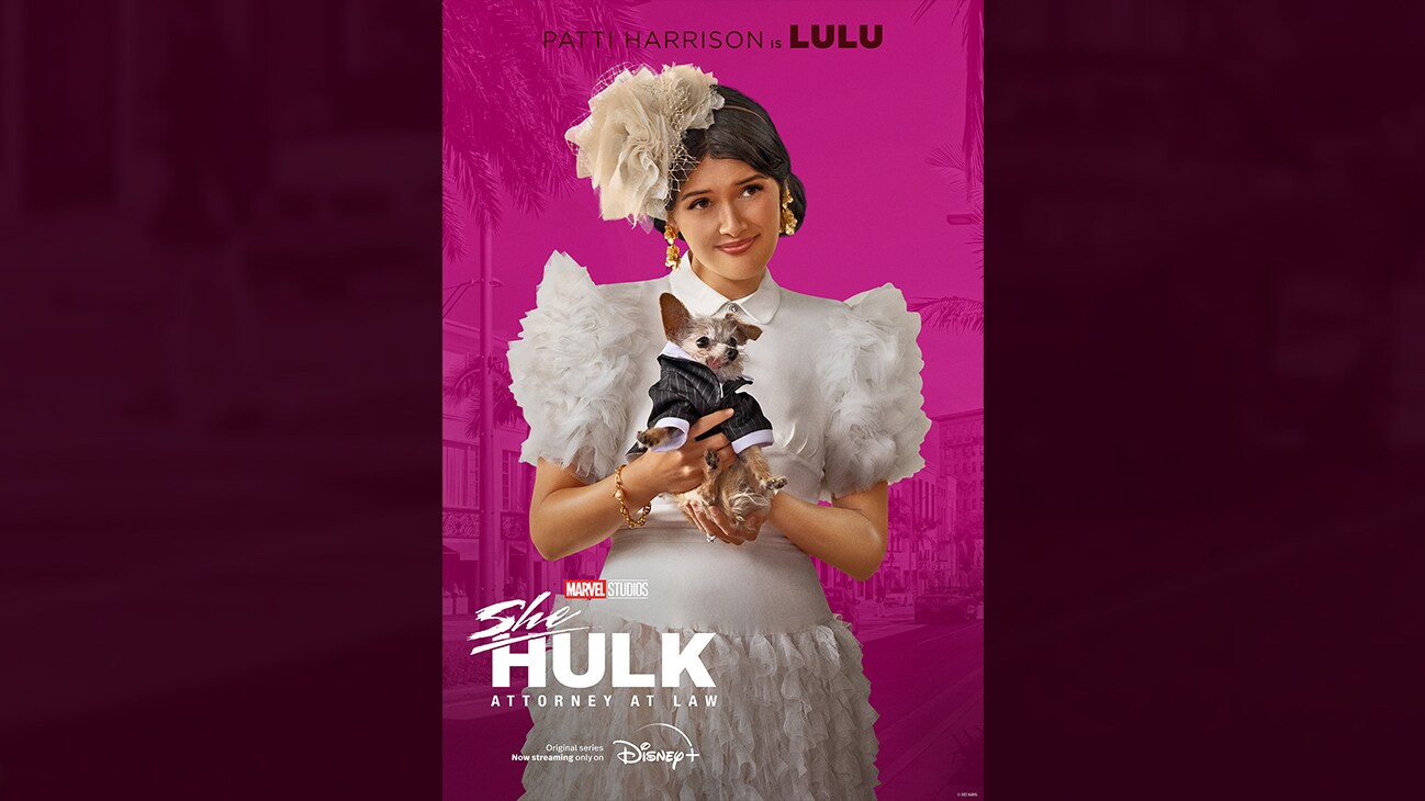 Patti Harrison is Lulu | Marvel Studios | She-Hulk: Attorney At Law | Original series Now streaming only on Disney+ | poster