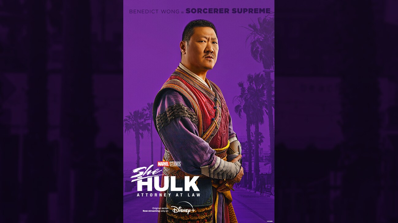 Benedict Wong is Sorcerer Supreme | Marvel Studios | She-Hulk: Attorney At Law | Original series Now streaming only on Disney+ | poster