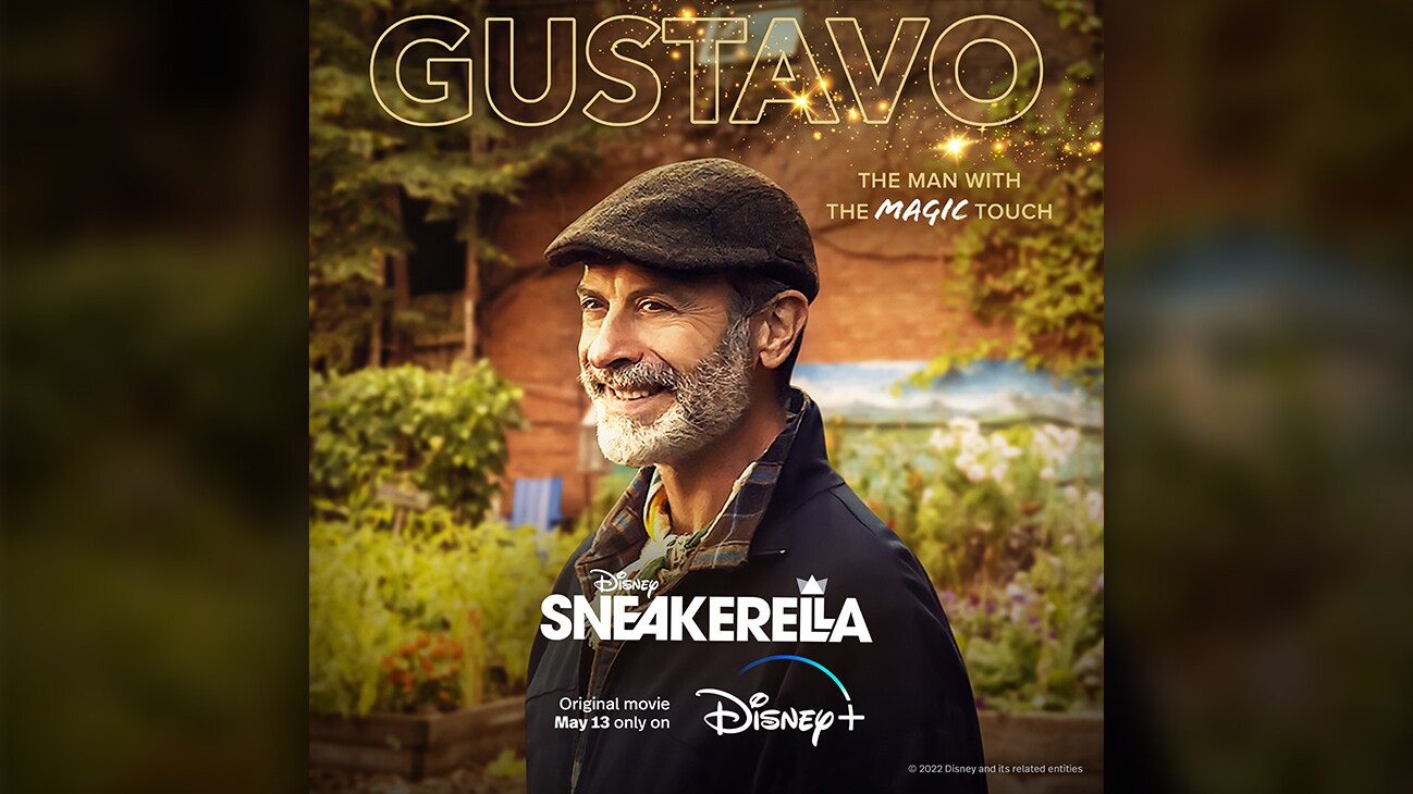 Gustavo (Actor Juan Chioran), the man with the magic touch, from the Disney+ Original movie, "Sneakerella".