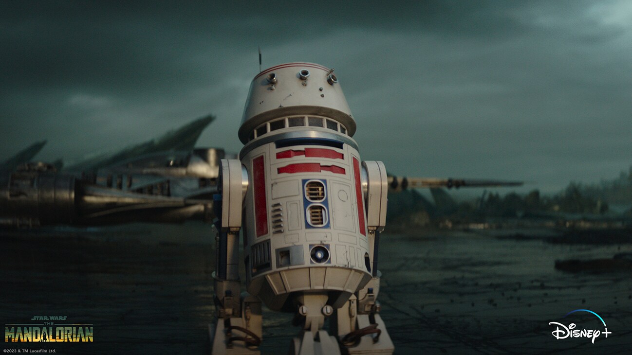 The droid R5-D4 from the Disney+ Original series, "Star Wars: The Mandalorian Season 3." 