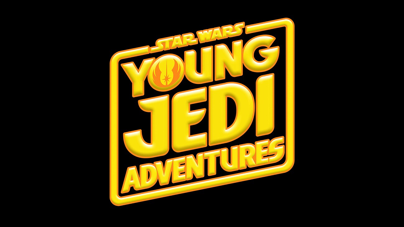 Star Wars: The Young Jedi Adventures logo, an original series from Disney+ and Disney Junior.