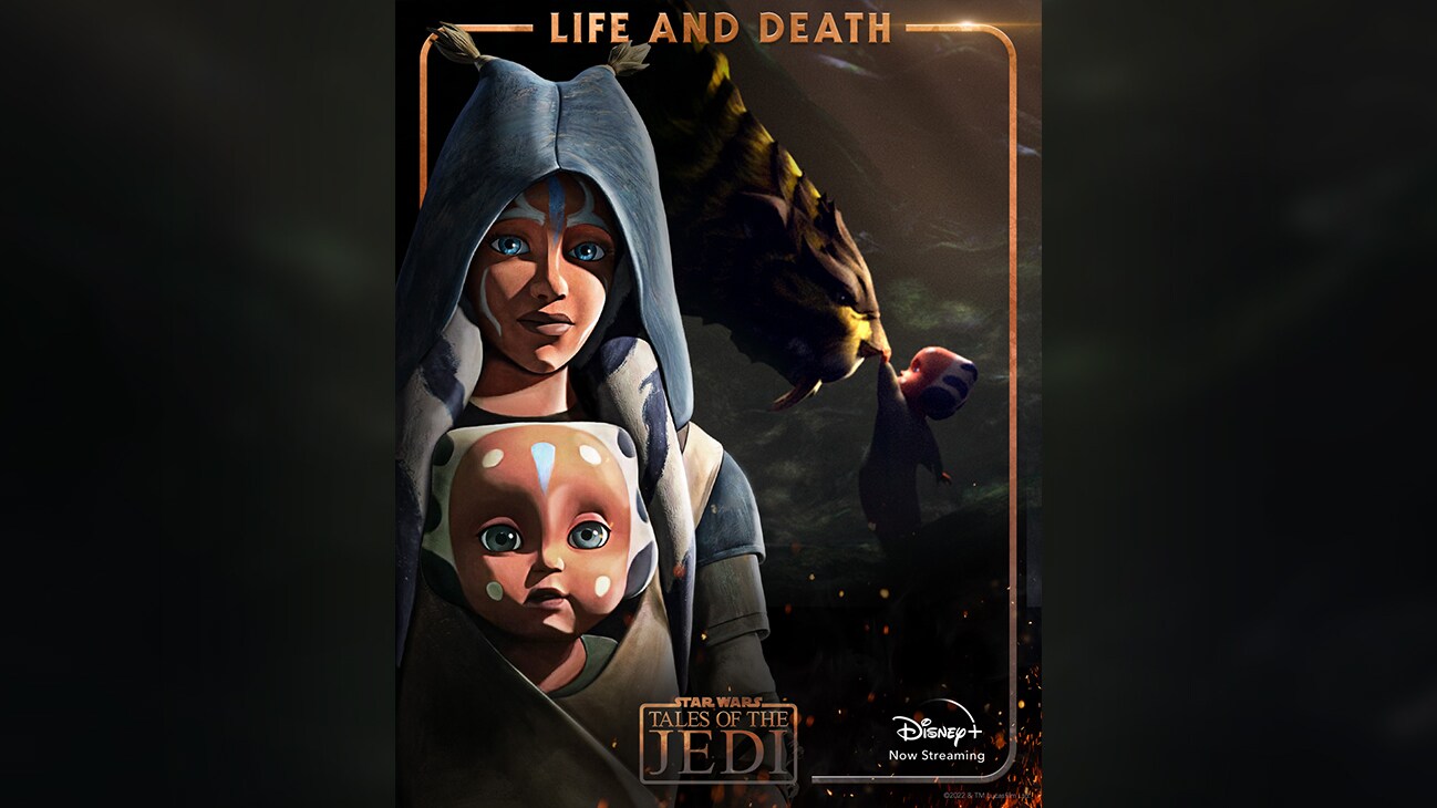 Life and Death | An image of a young Ahsoka Tano | Star Wars: Tales of the Jedi | Disney+ | Now Streaming