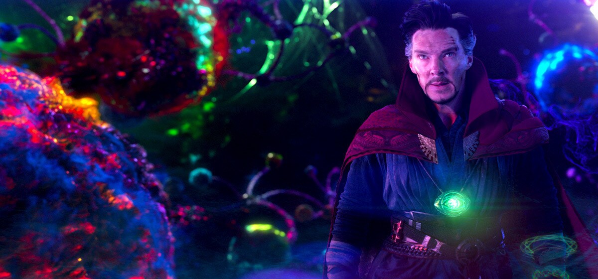 Actor Benedict Cumberbatch (as Doctor Strange) in the Marvel Studios movie "Doctor Strange"