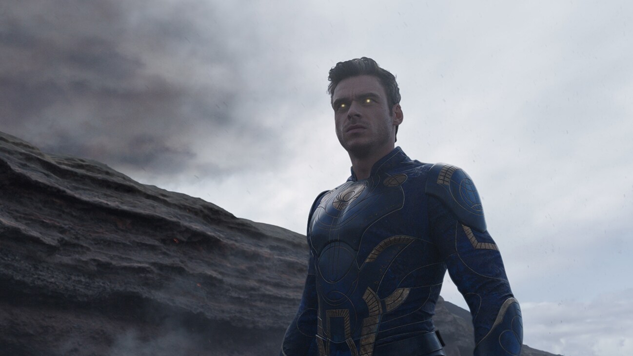 Ikaris (actor Richard Madden) from the Marvel Studios movie Eternals.