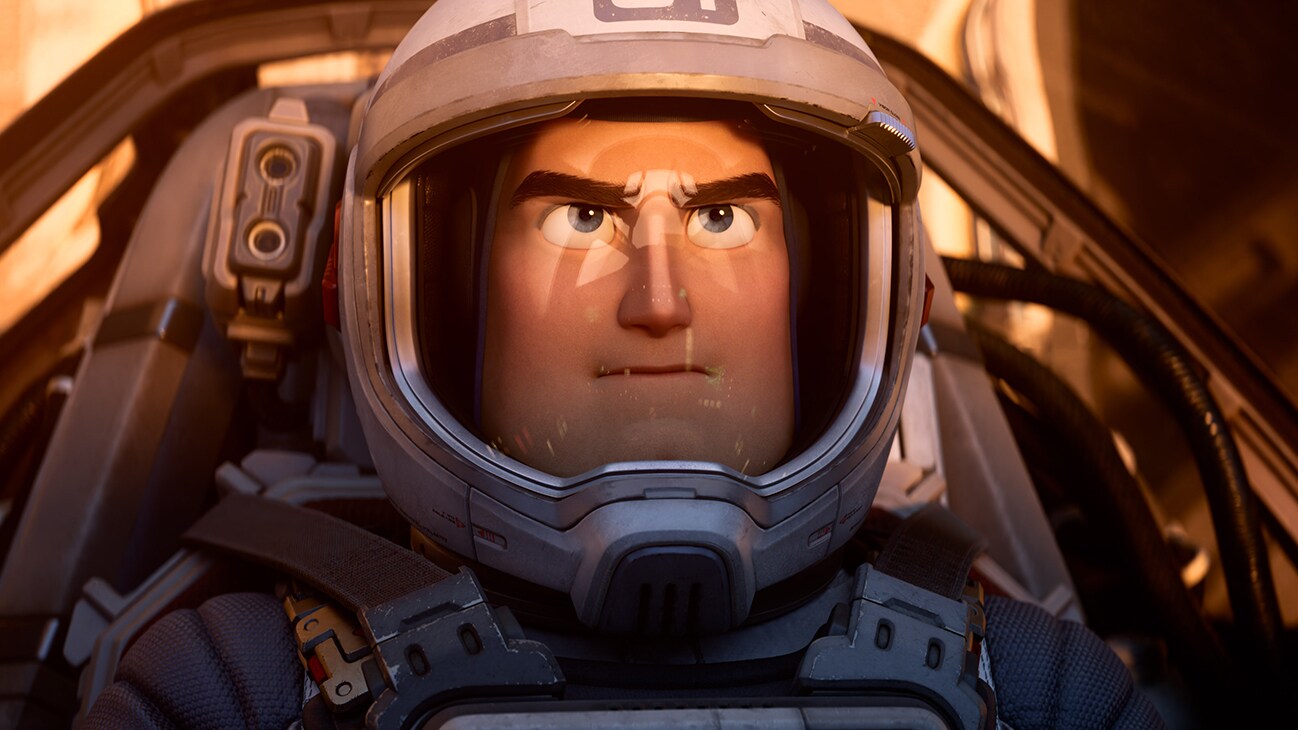 Image of Buzz Lightyear (voiced by actor Chris Evans) from the Disney•Pixar movie, "Lightyear".