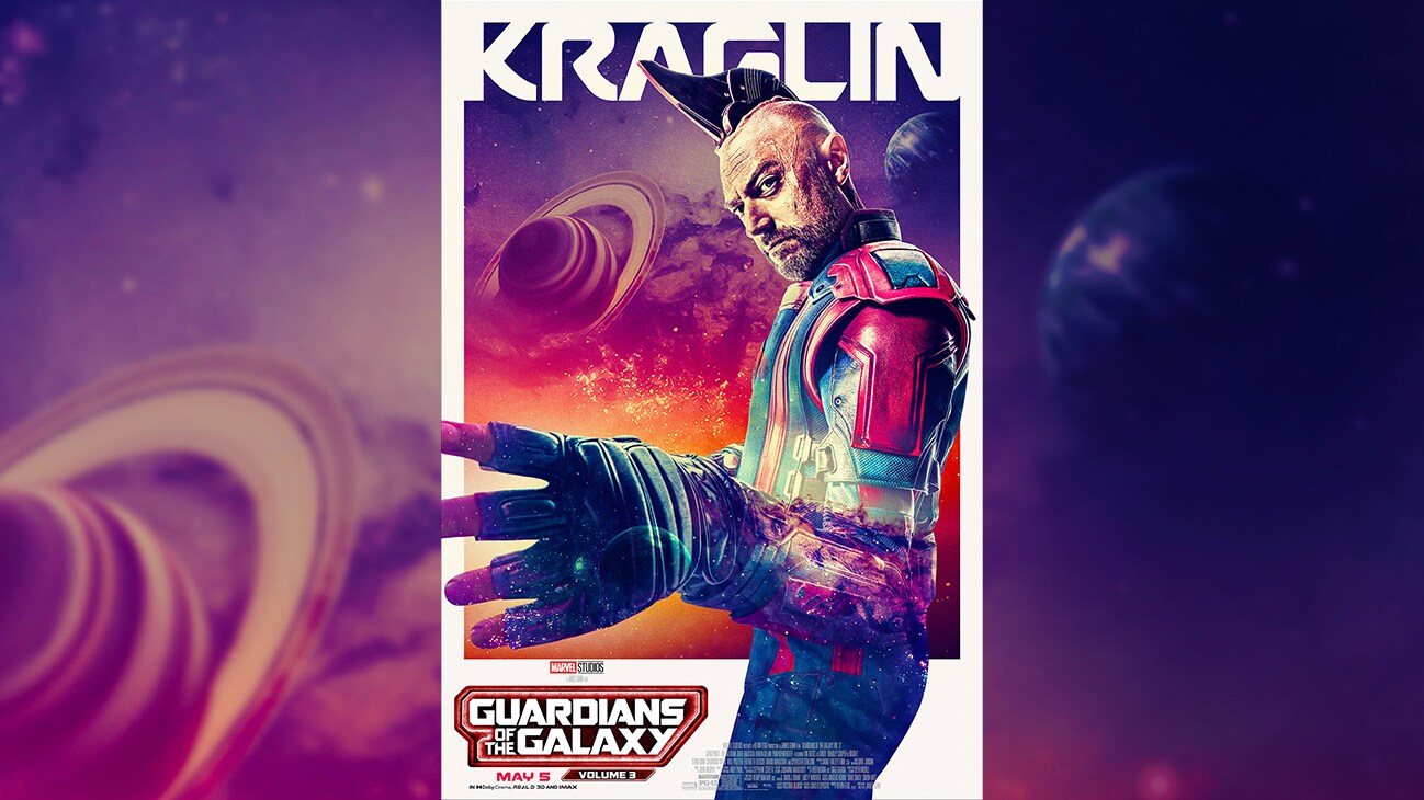 Kraglin | Marvel Studios' Guardians of the Galaxy Vol. 3 | May 5 | Rated PG-13 | movie poster