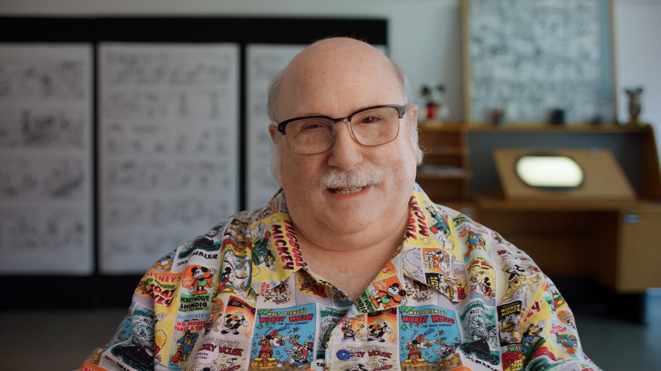 Image of Eric Goldberg from the Disney+ Original Documentary, "Mickey: The Story of a Mouse."