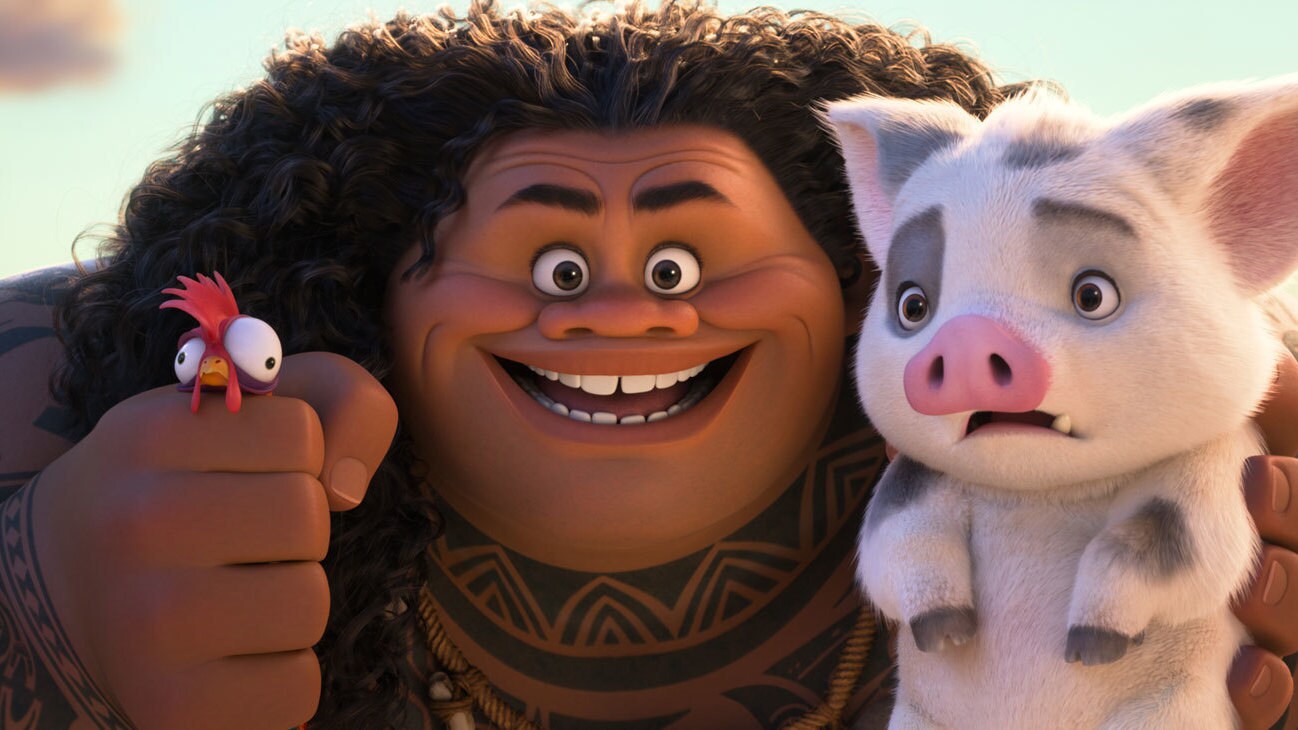 THEY’RE BACK! – Walt Disney Animation Studios’ all-new feature film “Moana 2” reunites Moana with Maui (voice of Dwayne Johnson), Heihei the rooster and Pua the pig three years later for an expansive new voyage through dangerous, long-lost waters. Directed by David Derrick Jr., Jason Hand and Dana Ledoux Miller, and produced by Christina Chen and Yvett Merino, “Moana 2” features music by Grammy® winners Abigail Barlow and Emily Bear, Grammy nominee Opetaia Foa‘i, and three-time Grammy winner Mark Mancina. The all-new feature film opens in theaters on Nov. 27, 2024. © 2024 Disney Enterprises, Inc. All Rights Reserved.