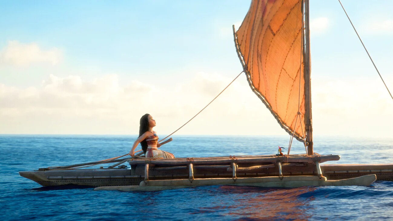 Moana on her journey.