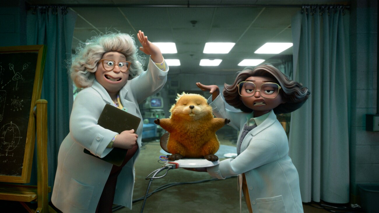 (L-R) Dr. Sam and Dr. Nisha in Pixar's HOPPERS. Photo courtesy of Pixar. © 2025 Disney/Pixar. All Rights Reserved.