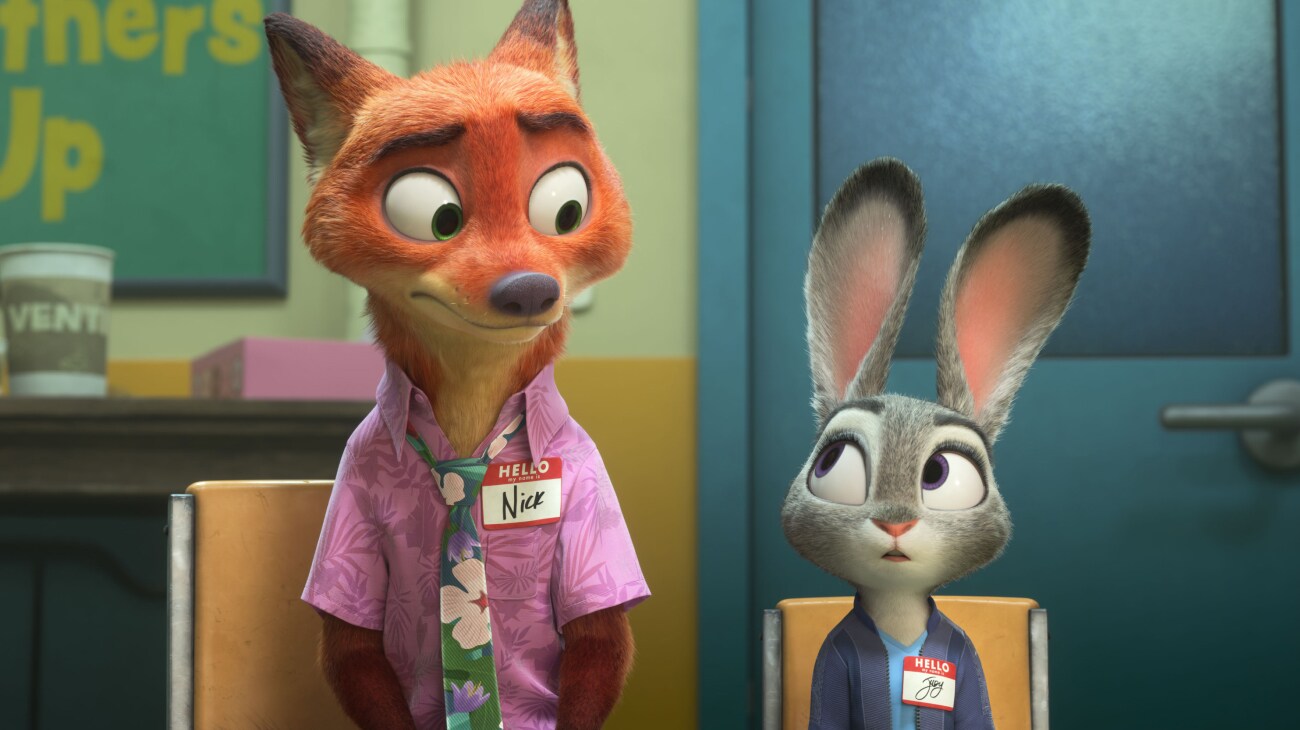 [L-R] Nick Wilde (voiced by Jason Bateman) and Judy Hopps (voiced by Ginnifer Goodwin) in Walt Disney Animation Studios' "Zootopia 2." From the Oscar®-winning team of Disney Animation chief creative officer Jared Bush and Byron Howard (directors) and Yvett Merino (producer), “Zootopia 2” opens in theaters Nov. 26. © 2025 Disney Enterprises, Inc. All Rights Reserved.