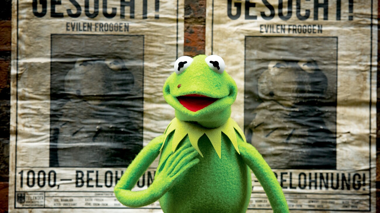 Kermit the Frog in "Muppets Most Wanted"