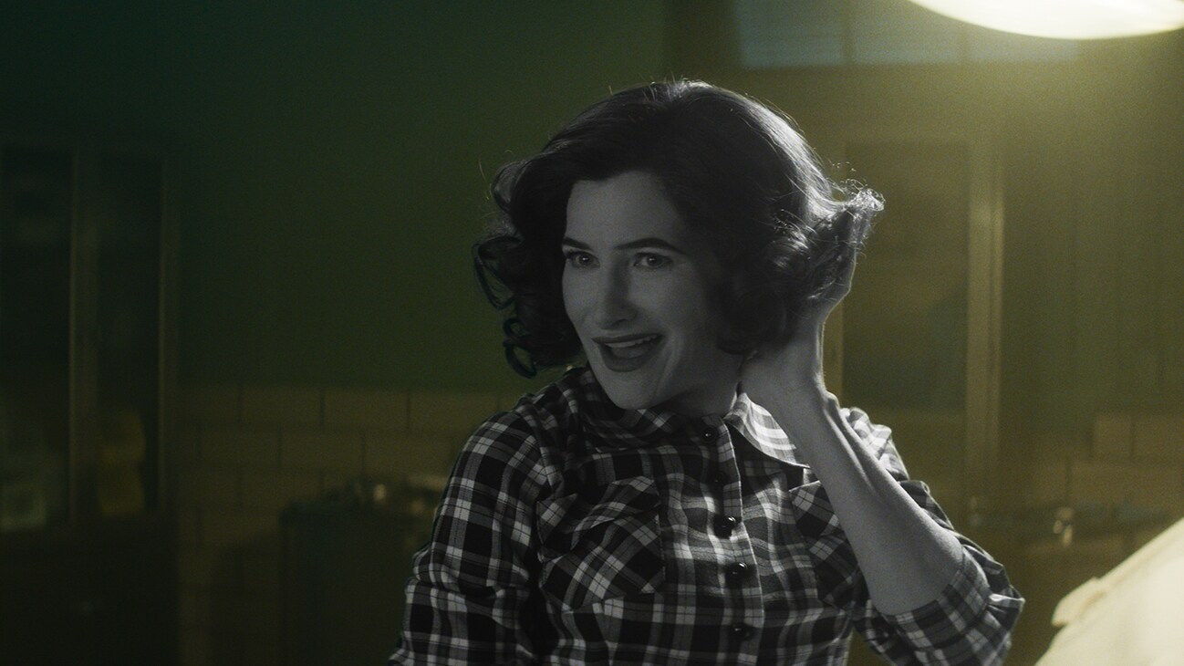 Agatha Harkness (Kathryn Hahn) in Marvel Television's AGATHA ALL ALONG, exclusively on Disney+. Photo courtesy of Marvel Television. © 2024 MARVEL.