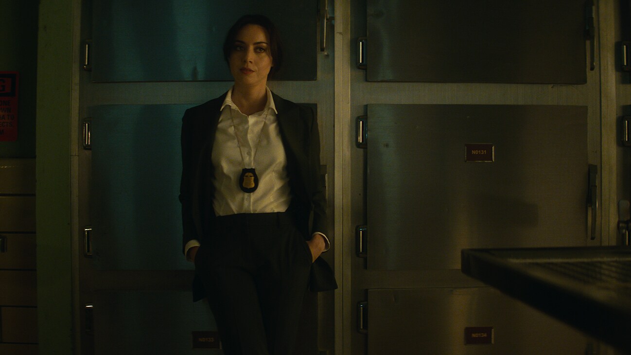 Rio Vidal (Aubrey Plaza) in Marvel Television's AGATHA ALL ALONG, exclusively on Disney+. Photo courtesy of Marvel Television. © 2024 MARVEL.