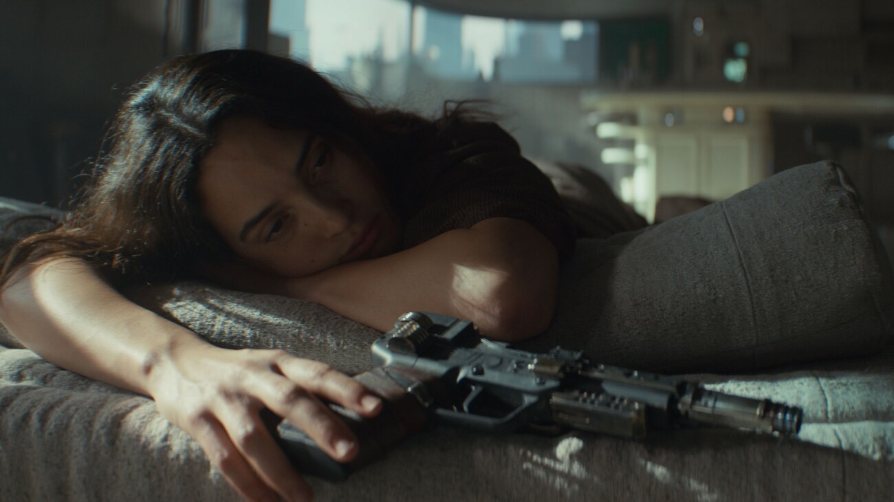 Bix Caleen (Adria Arjona) in Lucasfilm's ANDOR Season 2, exclusively on Disney+. Photo courtesy of Lucasfilm. ©2025 Lucasfilm Ltd. & TM. All Rights Reserved.