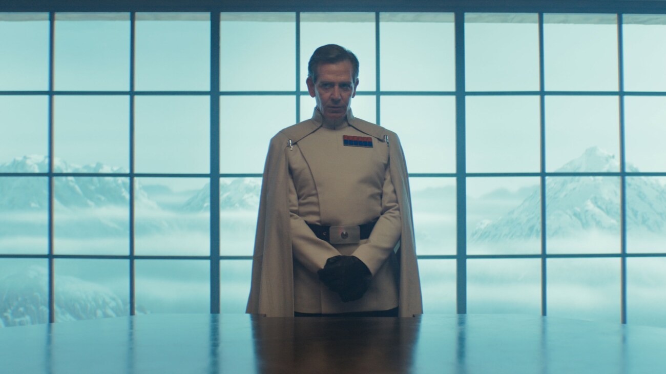 Director Orson Krennic (Ben Mendelsohn) in Lucasfilm's ANDOR Season 2, exclusively on Disney+. Photo courtesy of Lucasfilm. ©2025 Lucasfilm Ltd. & TM. All Rights Reserved.