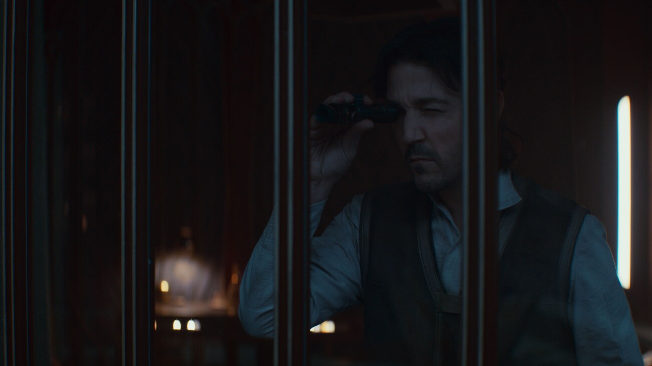 Cassian Andor (Diego Luna) in Lucasfilm's ANDOR Season 2, exclusively on Disney+. Photo courtesy of Lucasfilm. ©2025 Lucasfilm Ltd. & TM. All Rights Reserved.