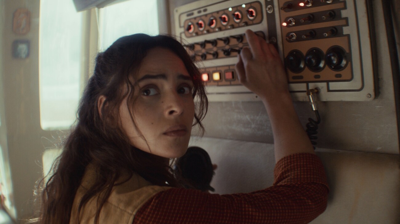 Bix Caleen (Adria Arjona) in Lucasfilm's ANDOR Season 2, exclusively on Disney+. Photo courtesy of Lucasfilm. ©2025 Lucasfilm Ltd. & TM. All Rights Reserved.