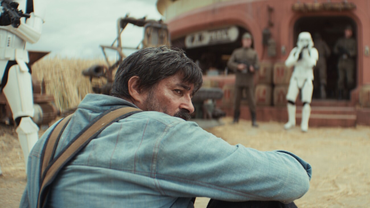 Brasso (Joplin Sibtain) in Lucasfilm's ANDOR Season 2, exclusively on Disney+. Photo courtesy of Lucasfilm. ©2025 Lucasfilm Ltd. & TM. All Rights Reserved.