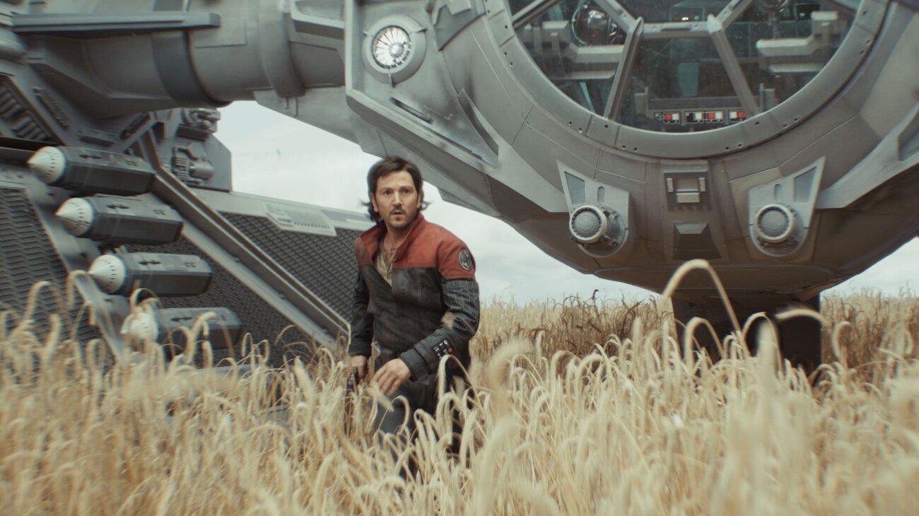 Cassian Andor (Diego Luna) in Lucasfilm's ANDOR Season 2, exclusively on Disney+. Photo courtesy of Lucasfilm. ©2025 Lucasfilm Ltd. & TM. All Rights Reserved.